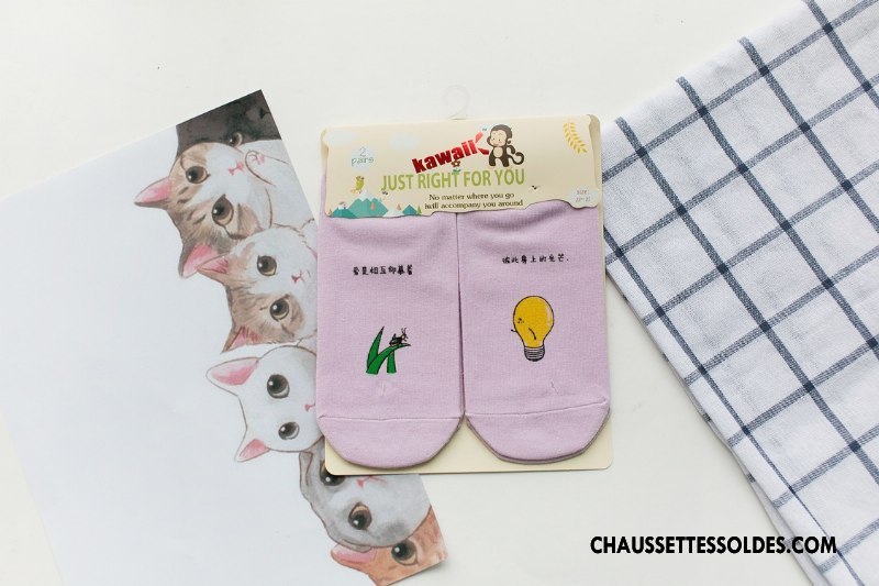 Chaussettes Courtes Femme Chaussette Basse Coupée Asymétrie Créatif Le Nouveau