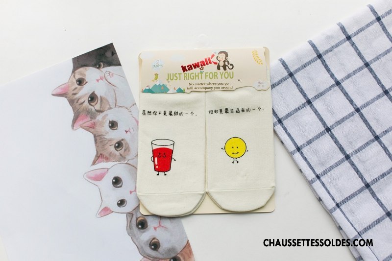 Chaussettes Courtes Femme Chaussette Basse Coupée Asymétrie Créatif Le Nouveau