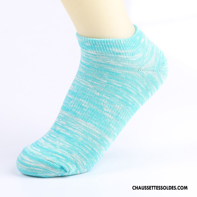 Chaussettes Courtes Femme Chaussette Basse Coupée Personnalité Dame Simple Nouveau Coloré Clair