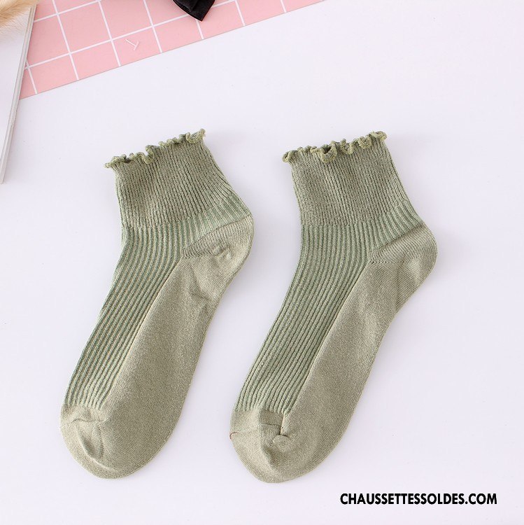 Chaussettes Courtes Femme Chaussette Basse Coupée Printemps Enceintes Été Bois Chaussettes En Coton Pure Rouge Rose