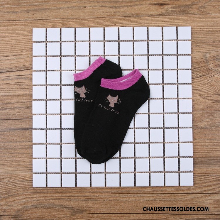 Chaussettes Courtes Femme Chaussette Basse Coupée Ultra Petit Bleu Rose