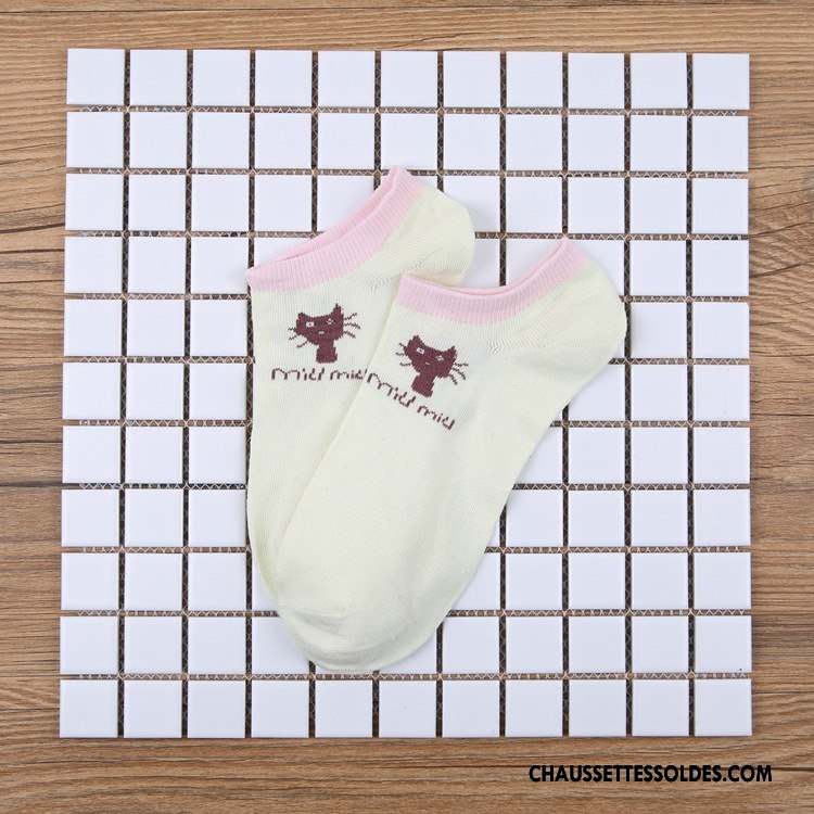 Chaussettes Courtes Femme Chaussette Basse Coupée Ultra Petit Bleu Rose