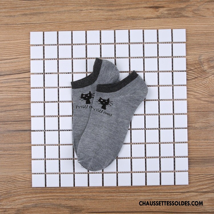Chaussettes Courtes Femme Chaussette Basse Coupée Ultra Petit Bleu Rose