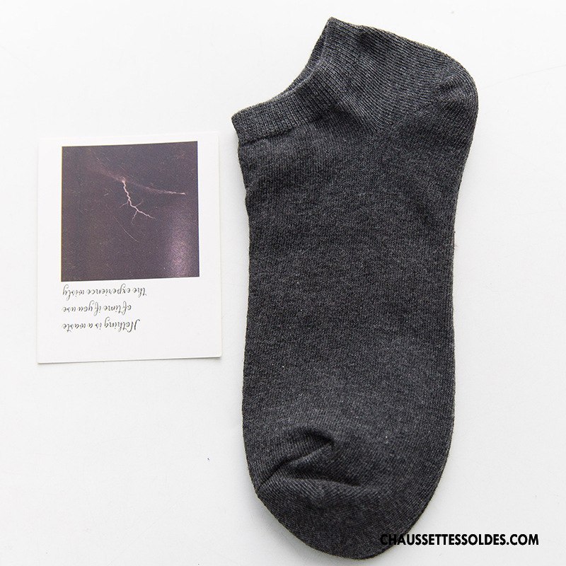 Chaussettes Courtes Femme Chaussette Courte Absorber La Sueur Invisible Mouvement Homme Chaussettes En Coton Bleu Marin Clair
