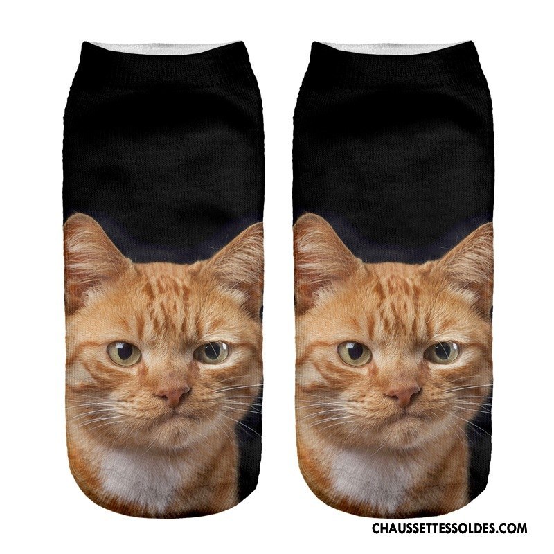 Chaussettes Courtes Femme Chaussette Courte Chaussette Basse Coupée Europe Impression Gris