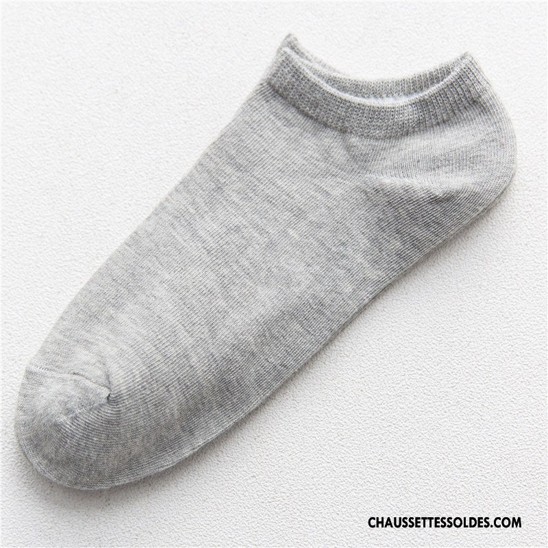 Chaussettes Courtes Femme Chaussette Courte Dame Invisible Été Chaussettes En Coton Mouvement Jaune Clair