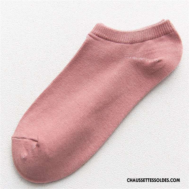 Chaussettes Courtes Femme Chaussette Courte Dame Invisible Été Chaussettes En Coton Mouvement Jaune Clair