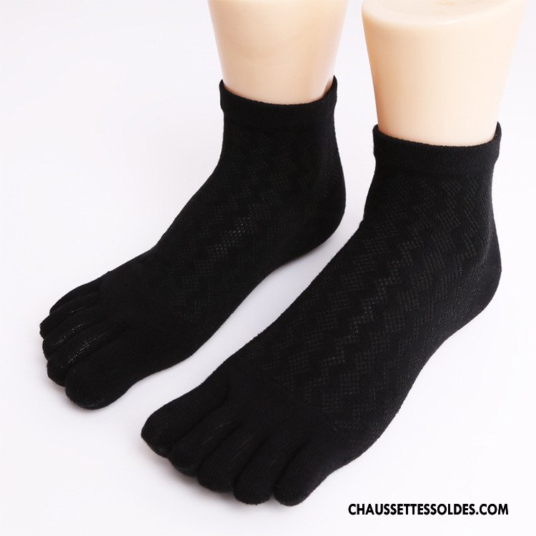 Chaussettes Courtes Femme Chaussette Courte Dame Respirant Engrener Clair Cinq Doigts Violet
