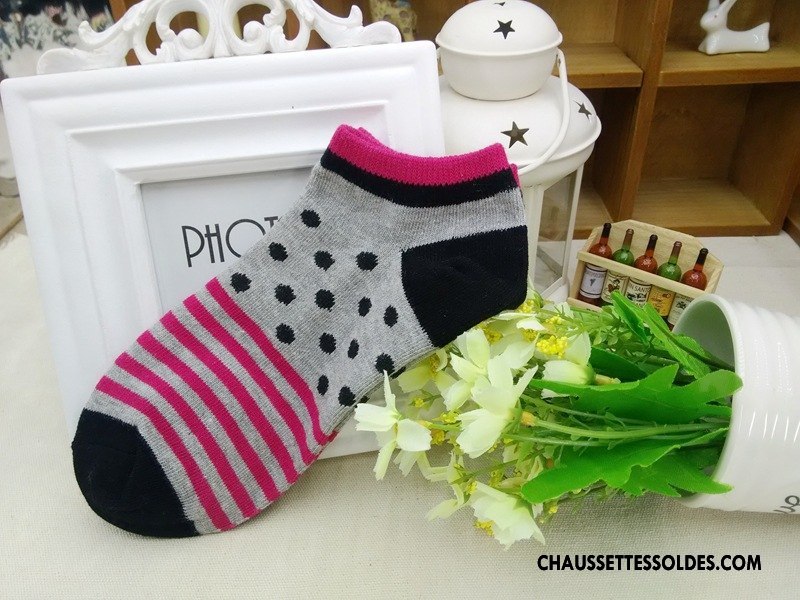 Chaussettes Courtes Femme Chaussettes En Coton Petit Bien Tous Les Assortis Chaussette Basse Coupée Dame Couleurs De Bonbons Couleur De Contraste Coloré