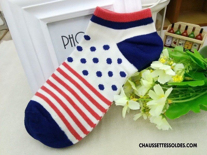 Chaussettes Courtes Femme Chaussettes En Coton Petit Bien Tous Les Assortis Chaussette Basse Coupée Dame Couleurs De Bonbons Couleur De Contraste Coloré