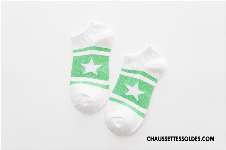 Chaussettes Courtes Femme Chaussettes En Coton Printemps Gros Été Le Nouveau Chaussette Basse Coupée Couleurs De Bonbons Bleu