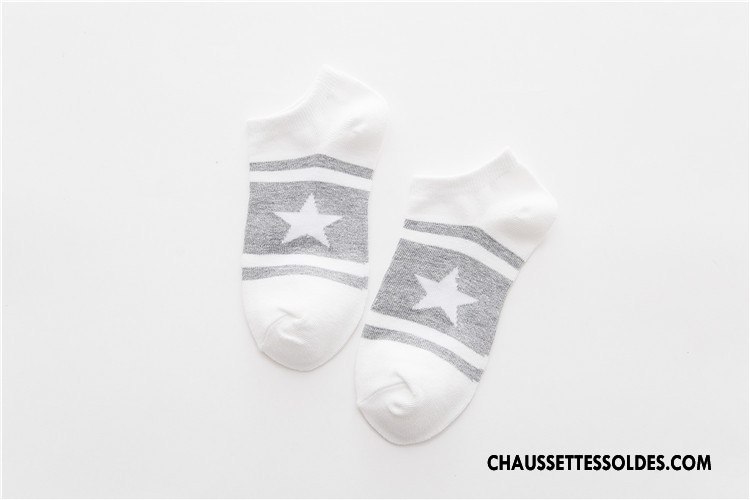 Chaussettes Courtes Femme Chaussettes En Coton Printemps Gros Été Le Nouveau Chaussette Basse Coupée Couleurs De Bonbons Bleu