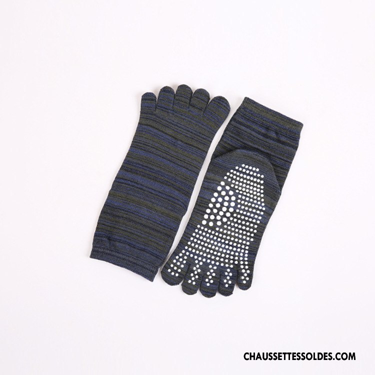 Chaussettes Courtes Femme Couleur Cinq Doigts Modèles Féminins 100% Coton Rétro Antidérapant Rose