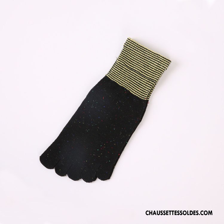 Chaussettes Courtes Femme Couleur Dame Hiver Renforcé Thermiques Cinq Doigts Blanc