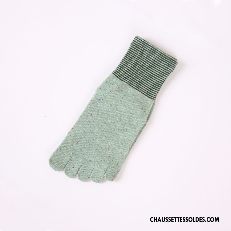 Chaussettes Courtes Femme Couleur Dame Hiver Renforcé Thermiques Cinq Doigts Blanc
