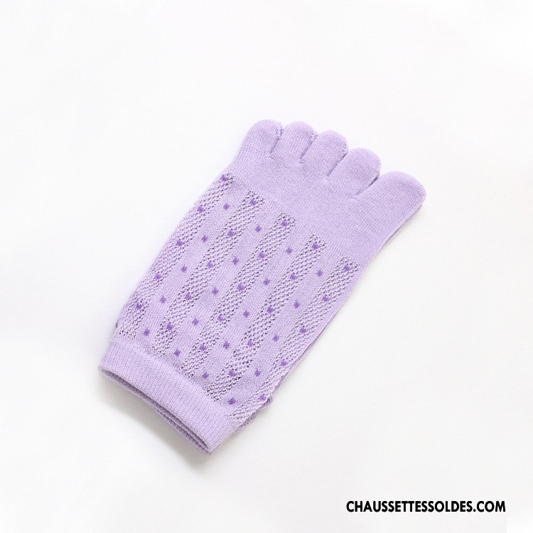 Chaussettes Courtes Femme Cristal L'automne Matelassé Engrener Cinq Doigts Été Bleu