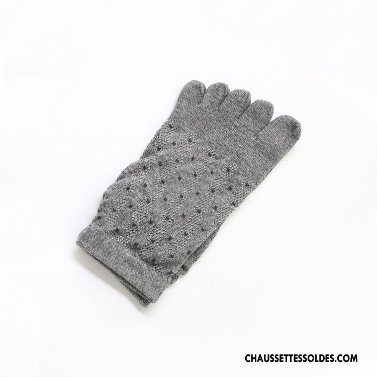 Chaussettes Courtes Femme Cristal L'automne Matelassé Engrener Cinq Doigts Été Bleu