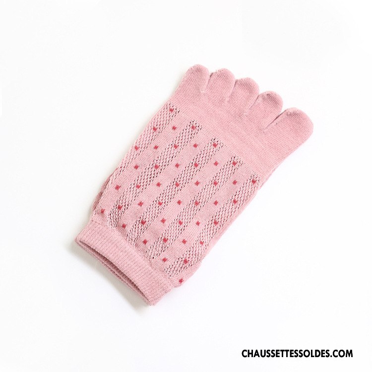 Chaussettes Courtes Femme Cristal L'automne Matelassé Engrener Cinq Doigts Été Bleu