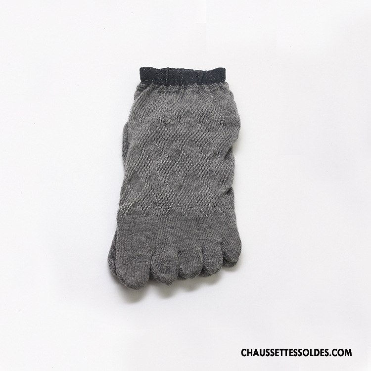 Chaussettes Courtes Femme Cristal L'automne Matelassé Engrener Cinq Doigts Été Bleu