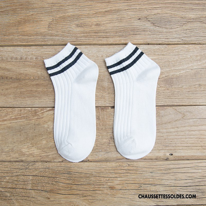 Chaussettes Courtes Femme Dame Chaussette Courte Mouvement Vent D'université Coton Bio Nouvelles Arrivées Blanc