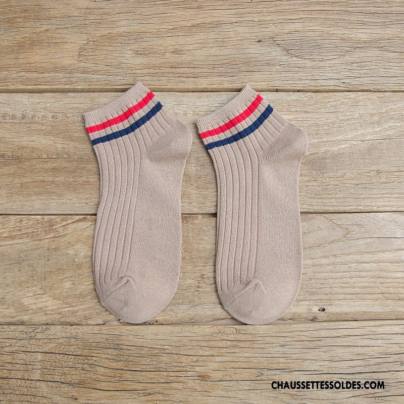 Chaussettes Courtes Femme Dame Chaussette Courte Mouvement Vent D'université Coton Bio Nouvelles Arrivées Blanc