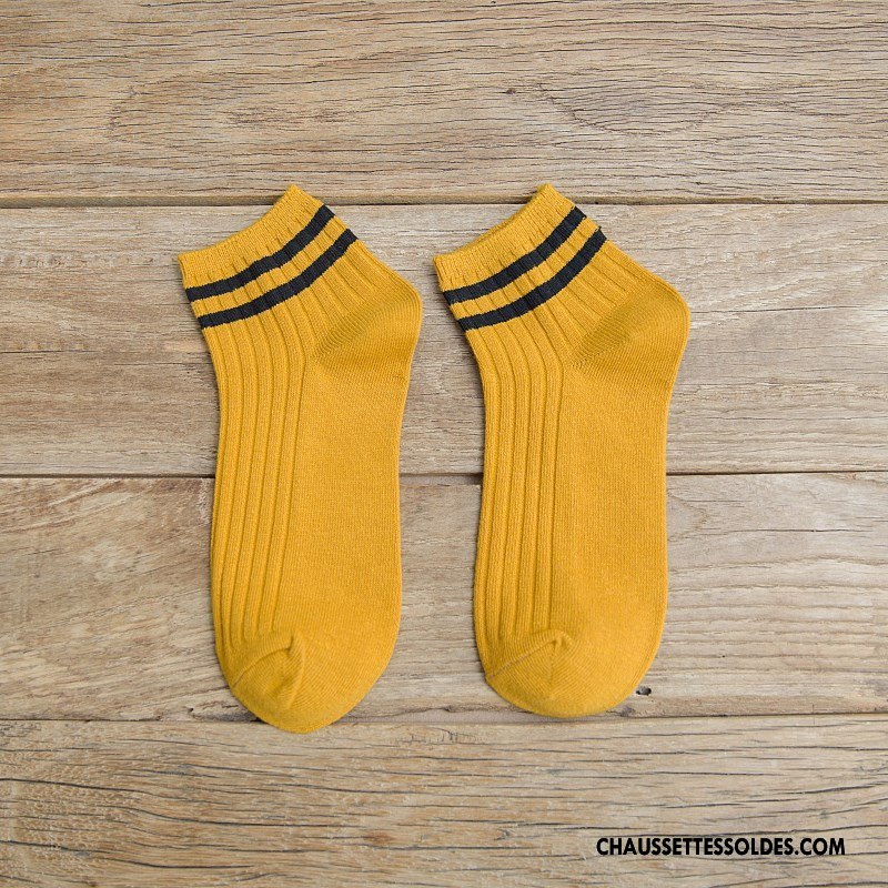 Chaussettes Courtes Femme Dame Chaussette Courte Mouvement Vent D'université Coton Bio Nouvelles Arrivées Blanc