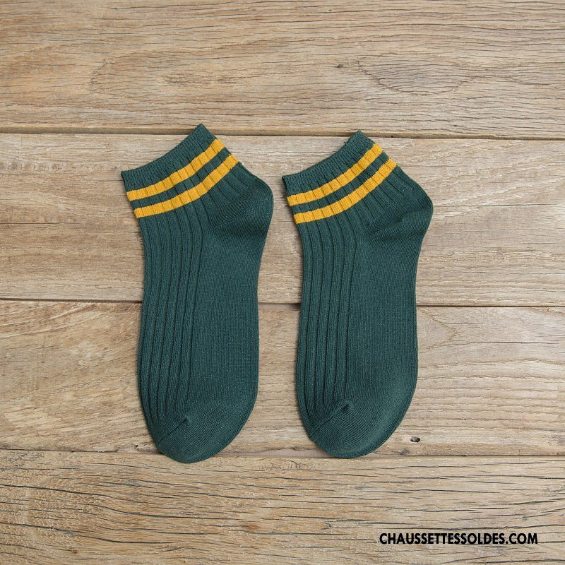 Chaussettes Courtes Femme Dame Chaussette Courte Mouvement Vent D'université Coton Bio Nouvelles Arrivées Blanc