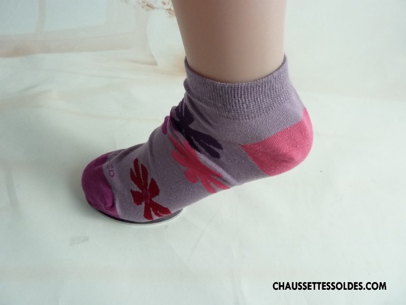 Chaussettes Courtes Femme Dame Chaussettes En Coton Absorber La Sueur Mouvement Le Nouveau Hiver Violet
