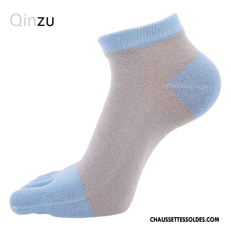 Chaussettes Courtes Femme Dame Cinq Doigts Charmant Matelassé Chaussette Basse Coupée Légèrement Rose