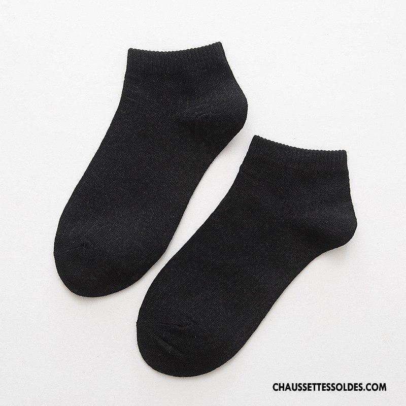 Chaussettes Courtes Femme Dame Mouvement Le Nouveau Rayé Élève 100% Coton Rose Clair