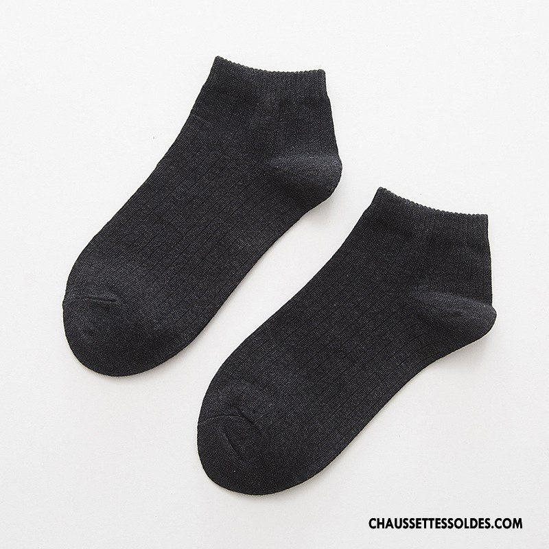Chaussettes Courtes Femme Dame Mouvement Le Nouveau Rayé Élève 100% Coton Rose Clair