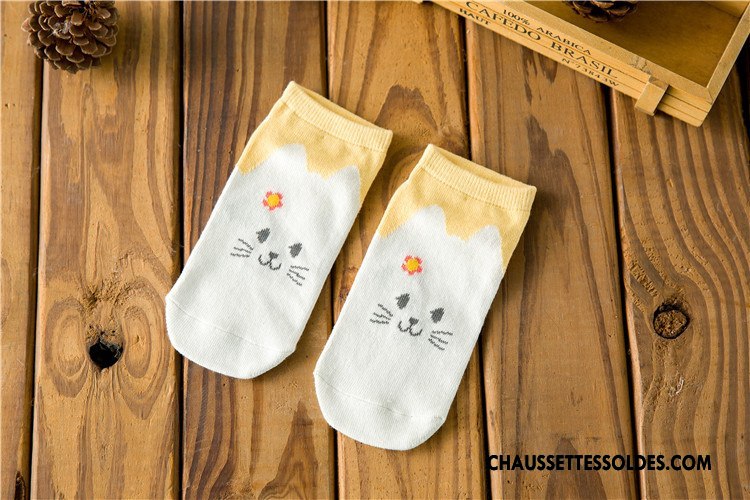 Chaussettes Courtes Femme Dessin Animé Chaussettes En Coton Invisible Petit Chaussette Basse Coupée Printemps