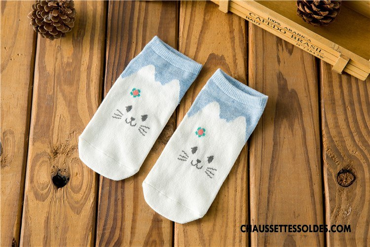 Chaussettes Courtes Femme Dessin Animé Chaussettes En Coton Invisible Petit Chaussette Basse Coupée Printemps