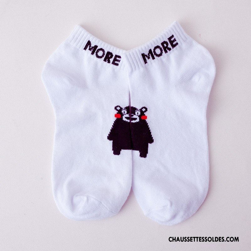 Chaussettes Courtes Femme Drôle Art Nouvelles Arrivées Élève Chaussette Courte Lovers Blanc