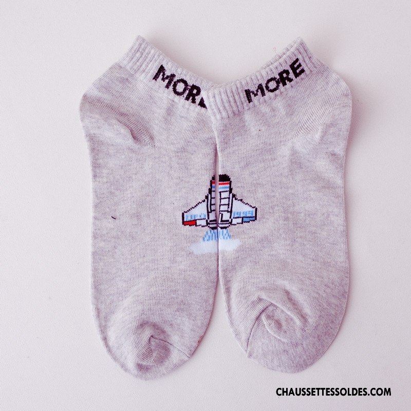 Chaussettes Courtes Femme Drôle Art Nouvelles Arrivées Élève Chaussette Courte Lovers Blanc
