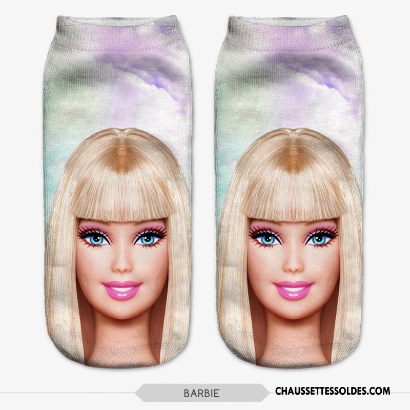 Chaussettes Courtes Femme Europe Chaussette Courte Chaussette Basse Coupée Style Chaud Impression