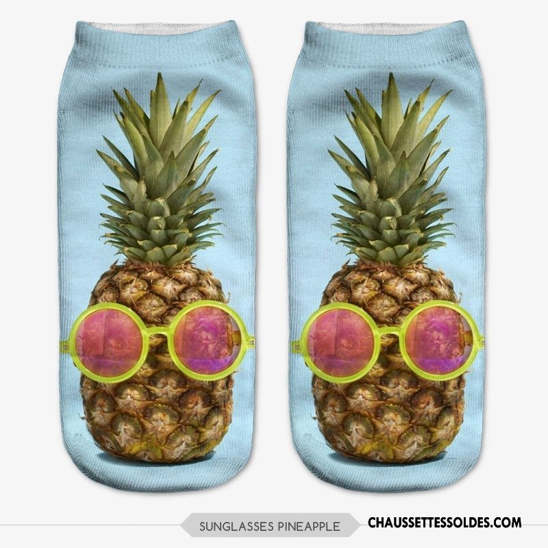 Chaussettes Courtes Femme Europe Chaussette Courte Chaussette Basse Coupée Style Chaud Impression