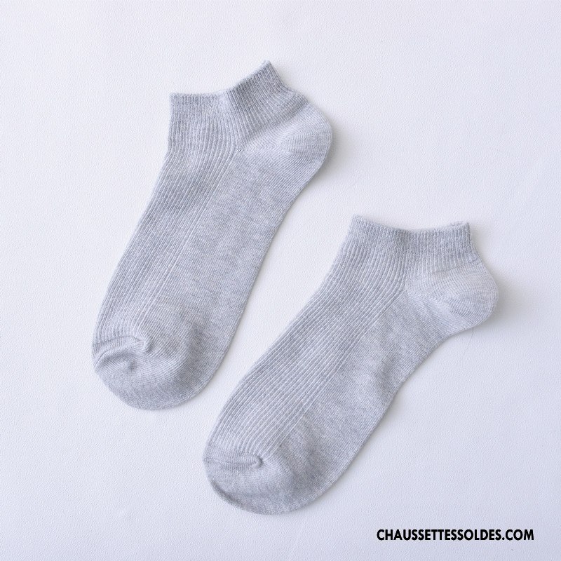 Chaussettes Courtes Femme Frais Chaussette Basse Coupée Dame 100% Coton Doux Chaussette Courte Couleurs De Bonbons Pure Rose