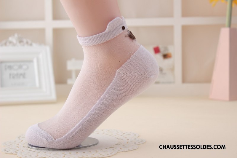 Chaussettes Courtes Femme Frais Dame Dimensionnel Printemps Chaussette Basse Coupée Le Nouveau Noir