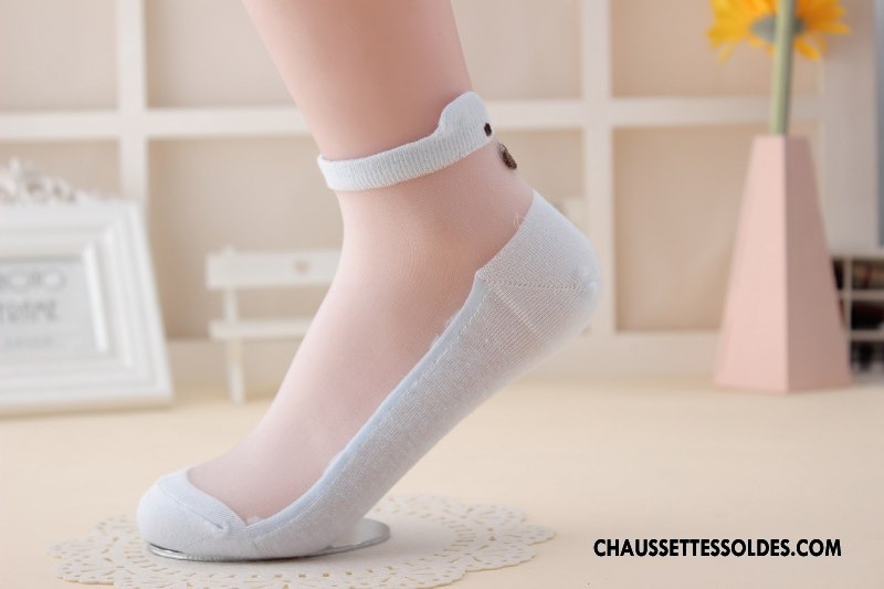 Chaussettes Courtes Femme Frais Dame Dimensionnel Printemps Chaussette Basse Coupée Le Nouveau Noir