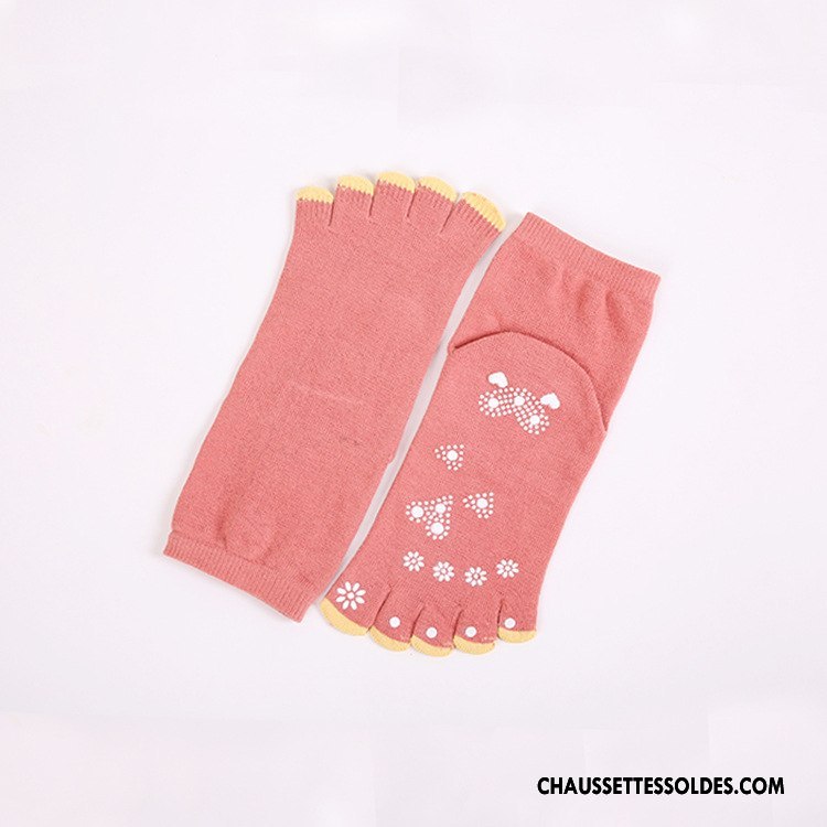 Chaussettes Courtes Femme Hiver Cinq Doigts Multifonctions Doigt De Pied Santé 100% Coton Noir