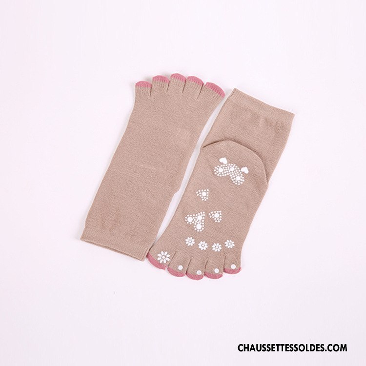 Chaussettes Courtes Femme Hiver Cinq Doigts Multifonctions Doigt De Pied Santé 100% Coton Noir