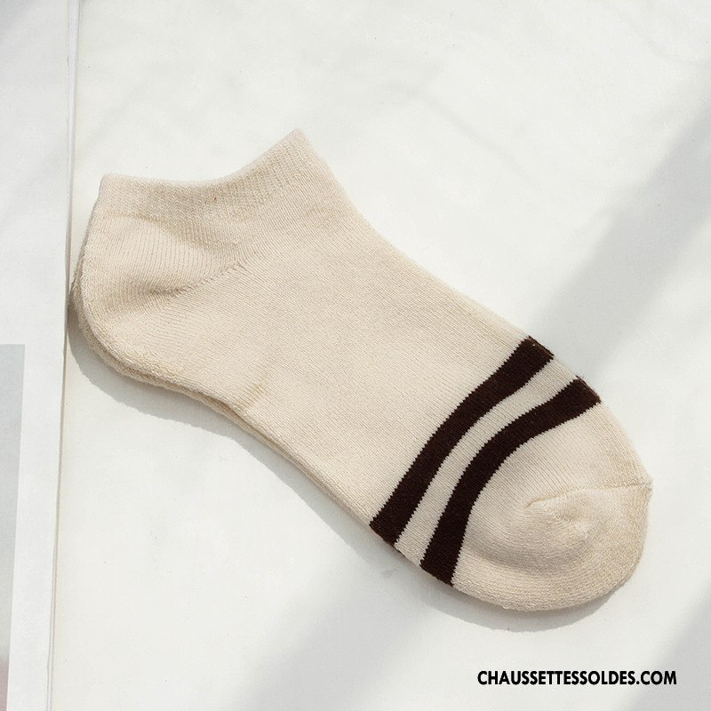 Chaussettes Courtes Femme Hiver Thermiques Renforcé Beige Dame Plus De Velours Blanc