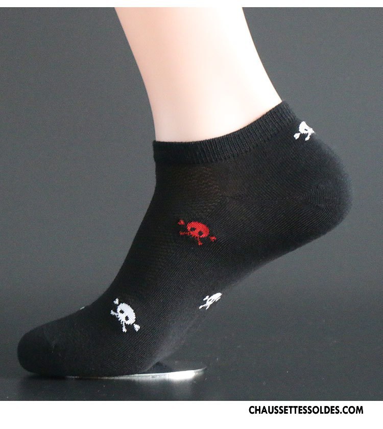 Chaussettes Courtes Femme Invisible Personnalité Chaussette Basse Coupée Adulte Matelassé Homme Bleu Clair