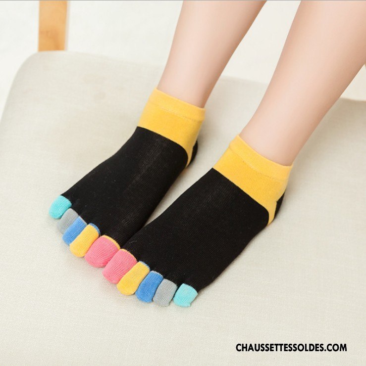 Chaussettes Courtes Femme L'automne Absorber La Sueur Matelassé Anti-odeur Printemps 100% Coton Pure Gris