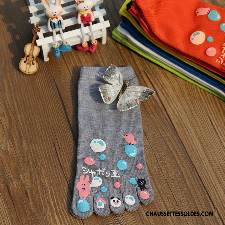 Chaussettes Courtes Femme L'automne Lovers Hiver Orange Matelassé Dessin Animé
