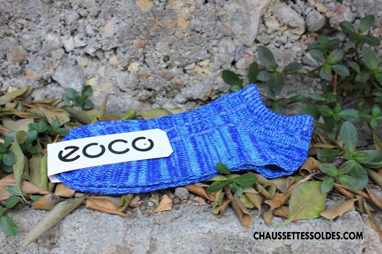 Chaussettes Courtes Femme Le Nouveau Chaussette Basse Coupée Invisible Dame Rétro Style National Bleu
