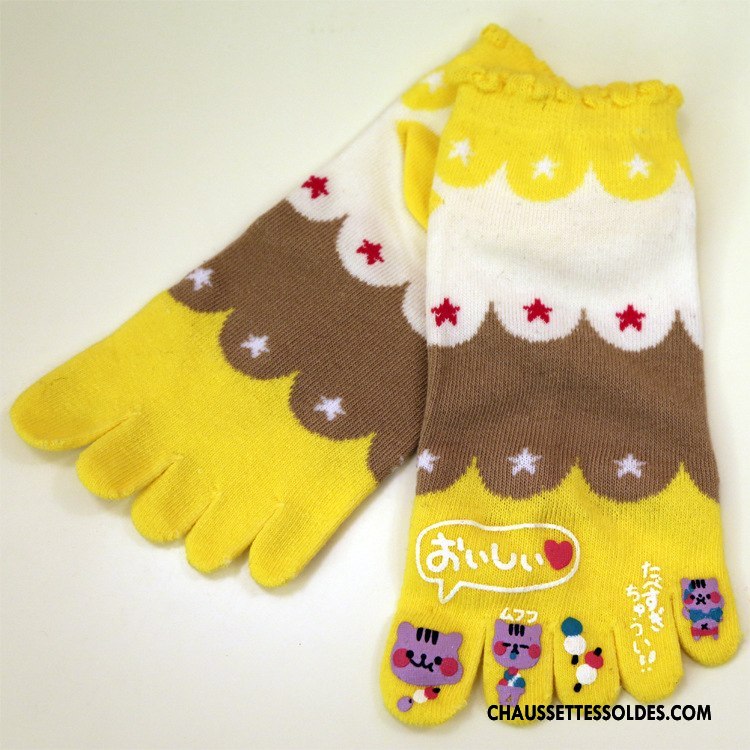 Chaussettes Courtes Femme Le Nouveau Cinq Doigts Absorber La Sueur Respirant L'automne Hiver Rouge