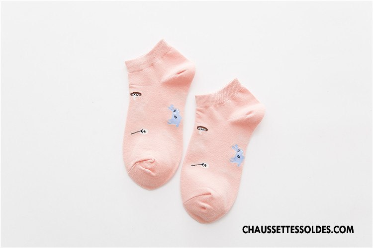 Chaussettes Courtes Femme Le Nouveau Plante Coton Style Chaud Frais Chaussette Basse Coupée Bleu Clair