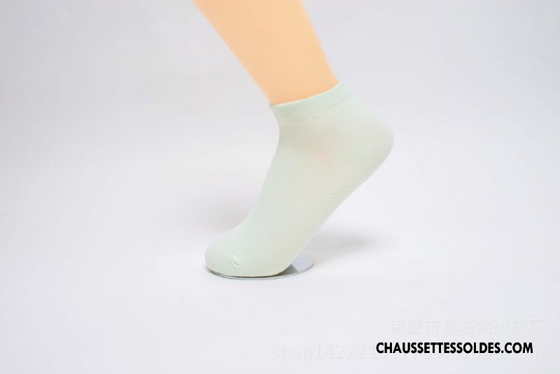 Chaussettes Courtes Femme Le Nouveau Printemps Invisible Matelassé Chaussette Basse Coupée Couleurs De Bonbons Violet Clair